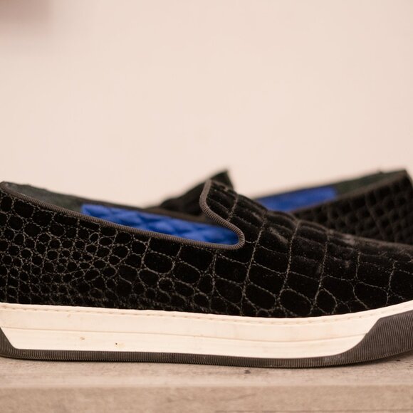 Fendi Black Velvet Slip-on Sneakers Size 42 (EU 9/US 10) main image 4
